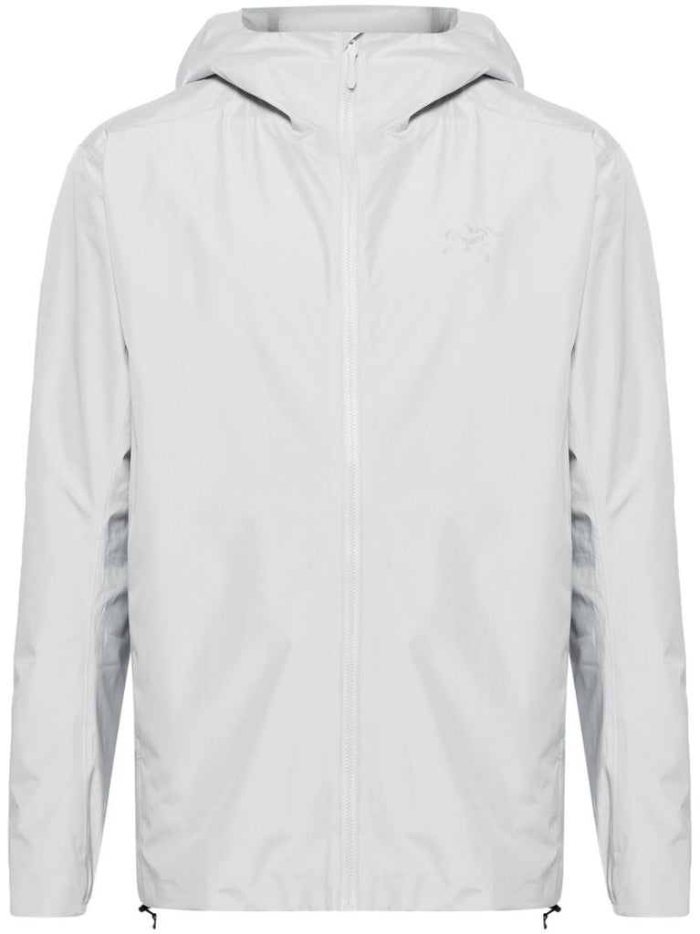 White Solano Hooded Hybrid Jacket