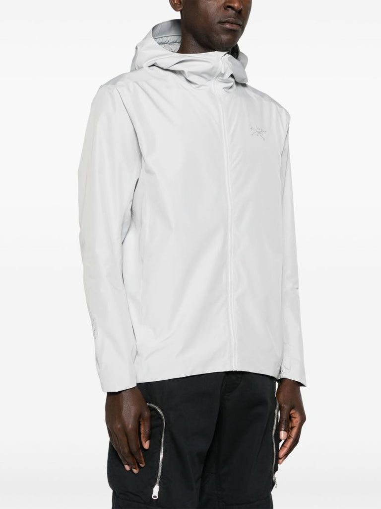 White Solano Hooded Hybrid Jacket
