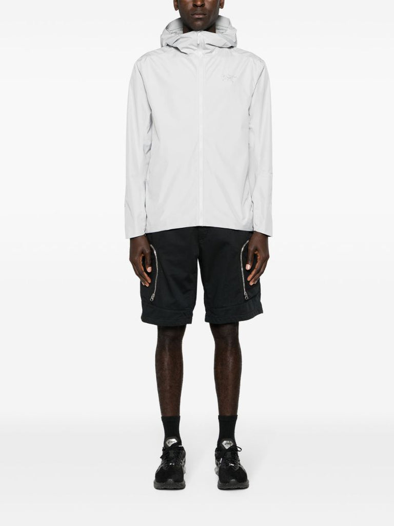 White Solano Hooded Hybrid Jacket
