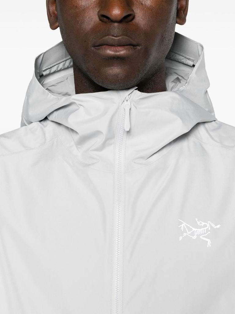 White Solano Hooded Hybrid Jacket