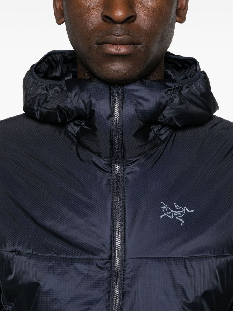 Blue Nuclei Padded Hooded Jacket
