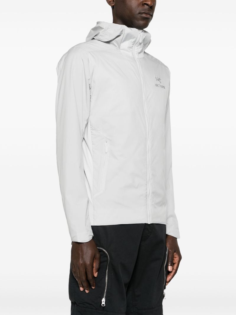 White Atom Sl Hooded Climbing Jacket