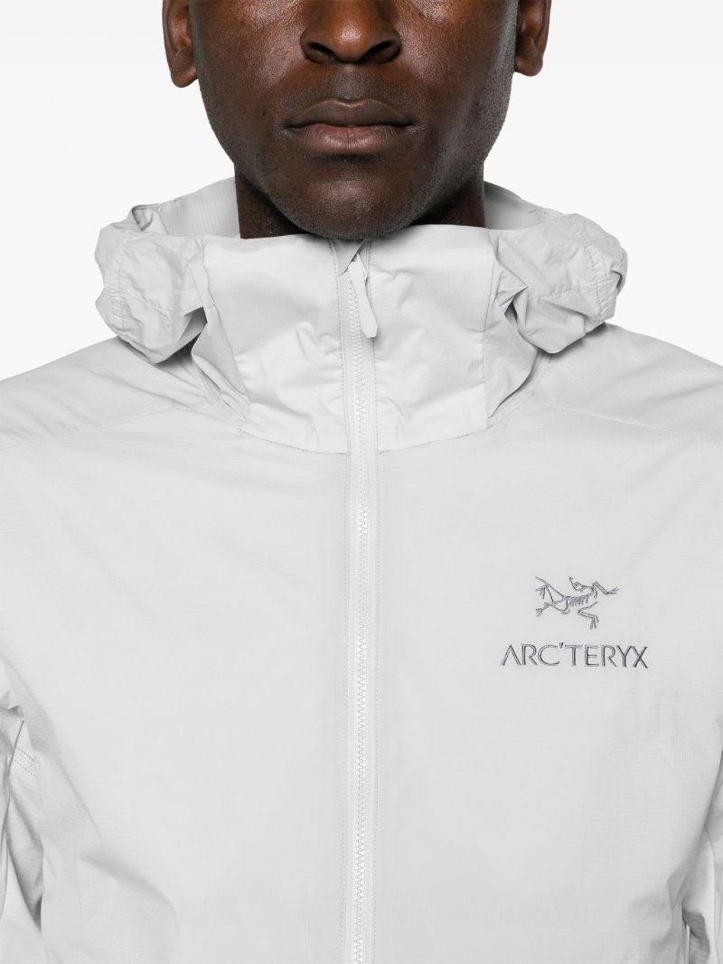 White Atom Sl Hooded Climbing Jacket