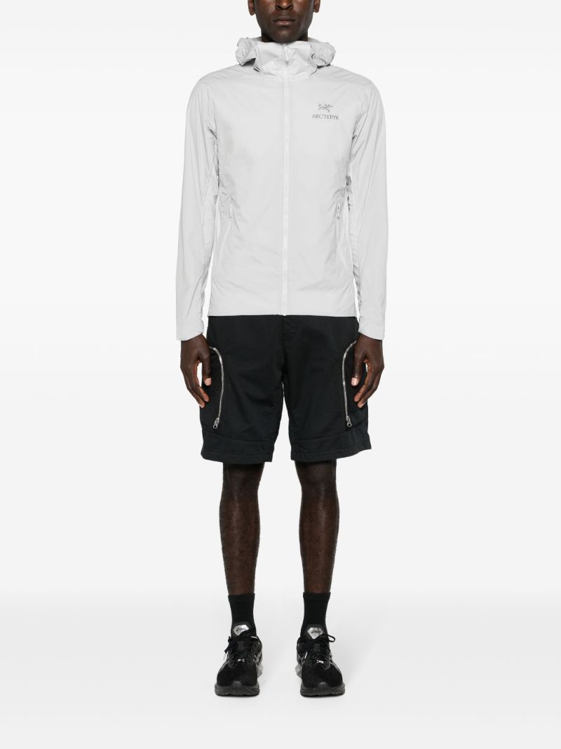 White Atom Sl Hooded Climbing Jacket