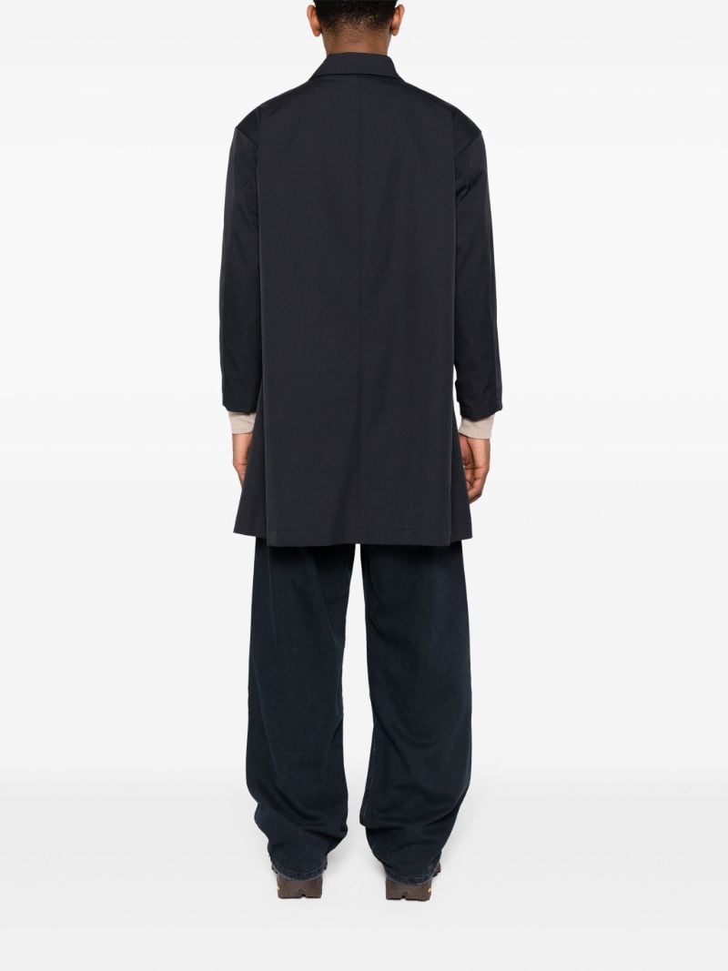 Black Single-breasted Shell Coat