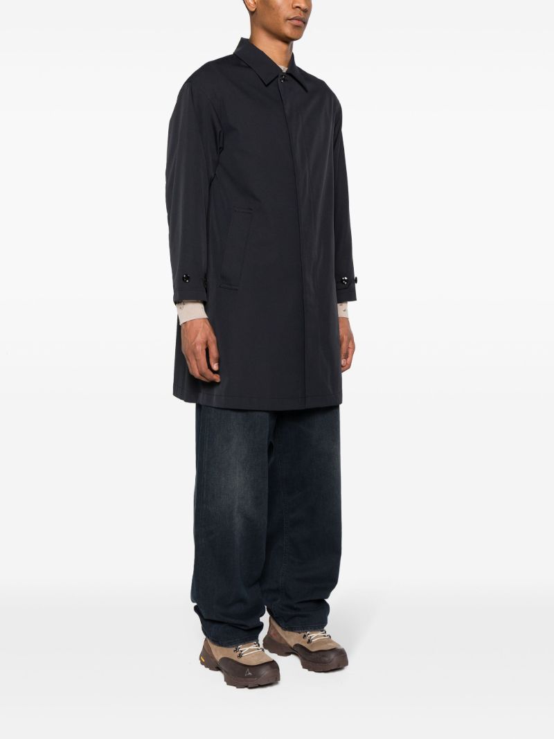 Black Single-breasted Shell Coat