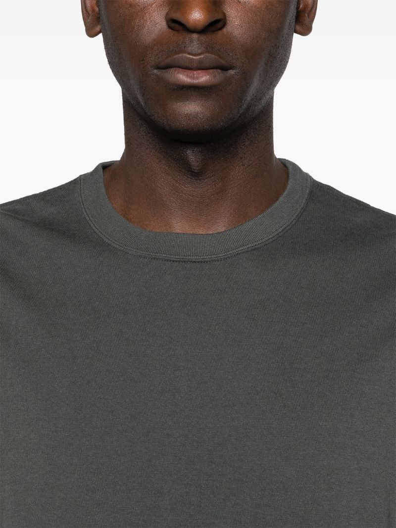 Grey Cargo-pocket Cotton T-shirt