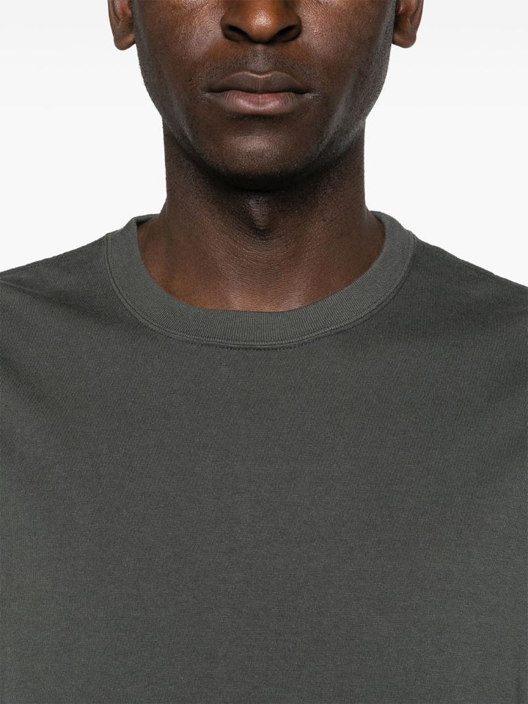 Grey Cargo-pocket Cotton T-shirt