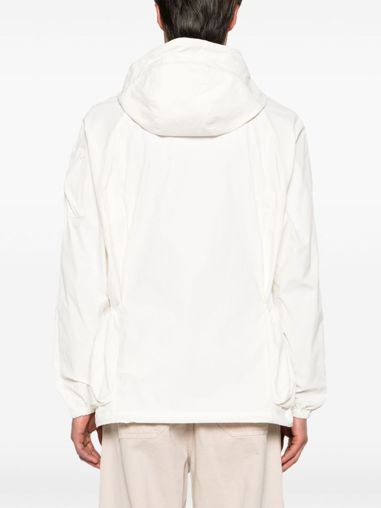 White Todmorden Lightweight Hooded Jacket
