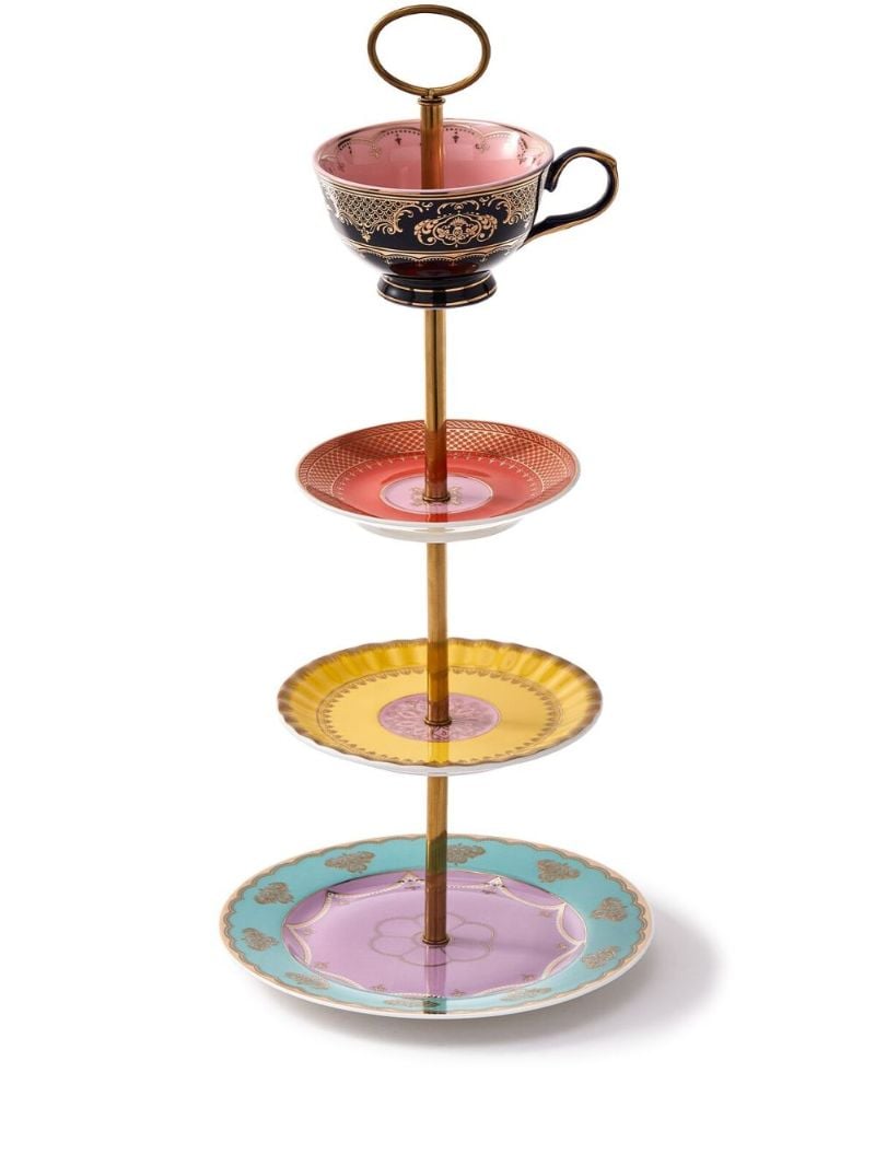 Red Grandpa High Tea Set Stand