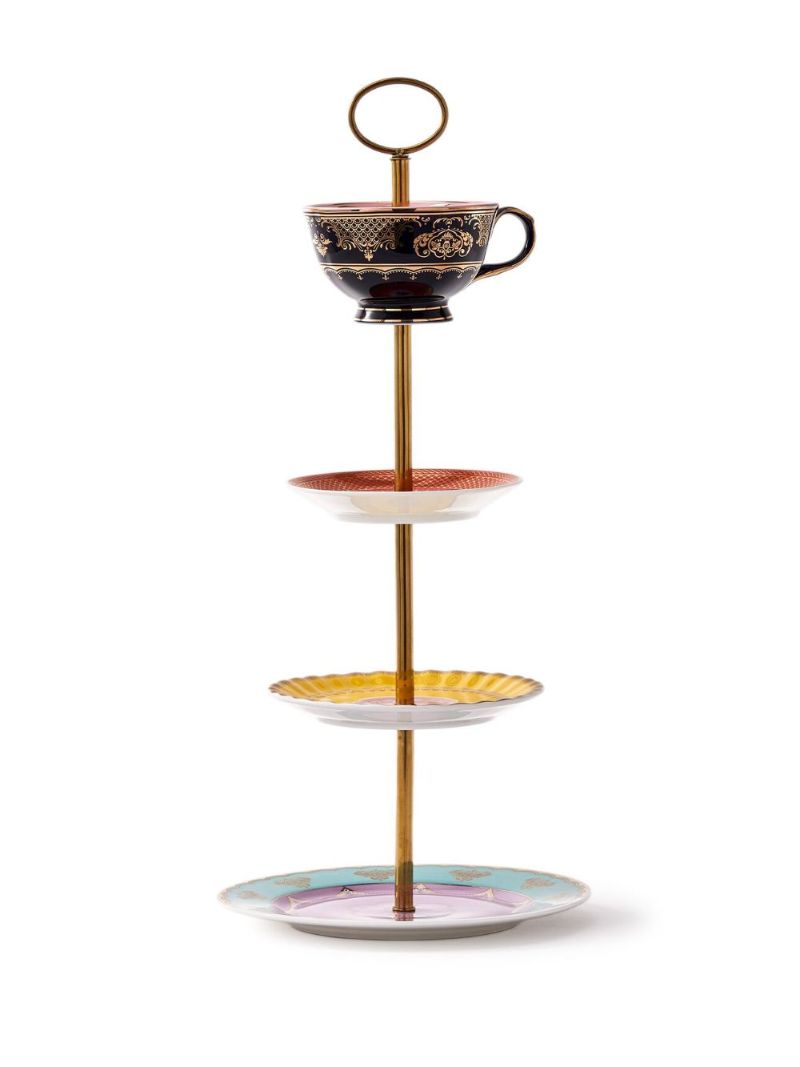 Red Grandpa High Tea Set Stand