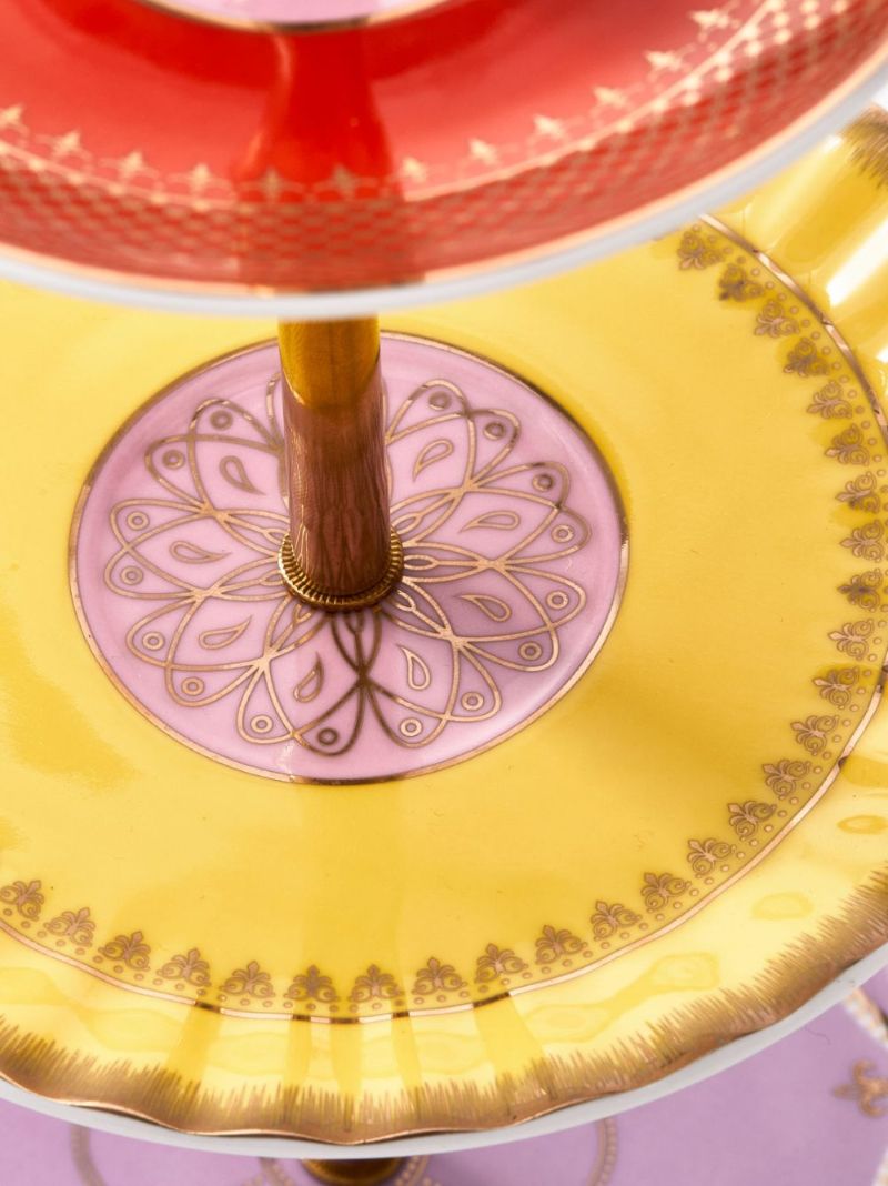 Red Grandpa High Tea Set Stand