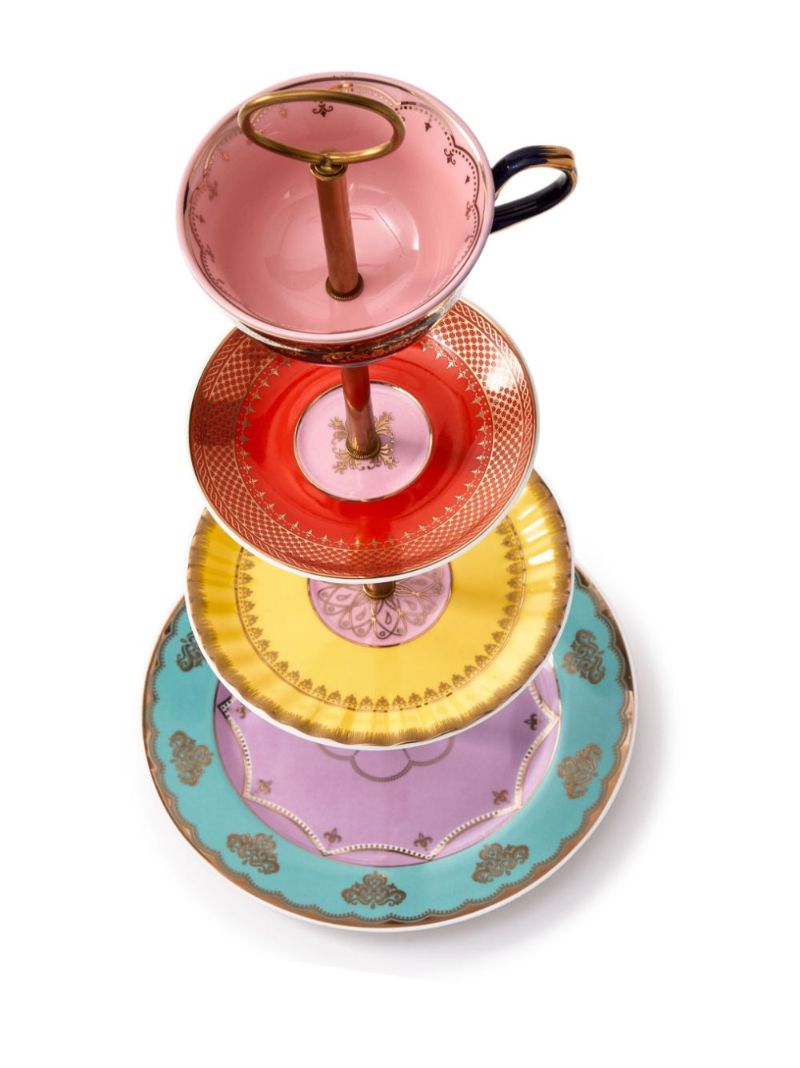 Red Grandpa High Tea Set Stand