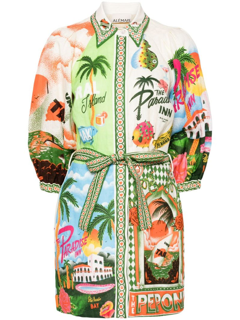 Multicolour Paradiso Mini Dress
