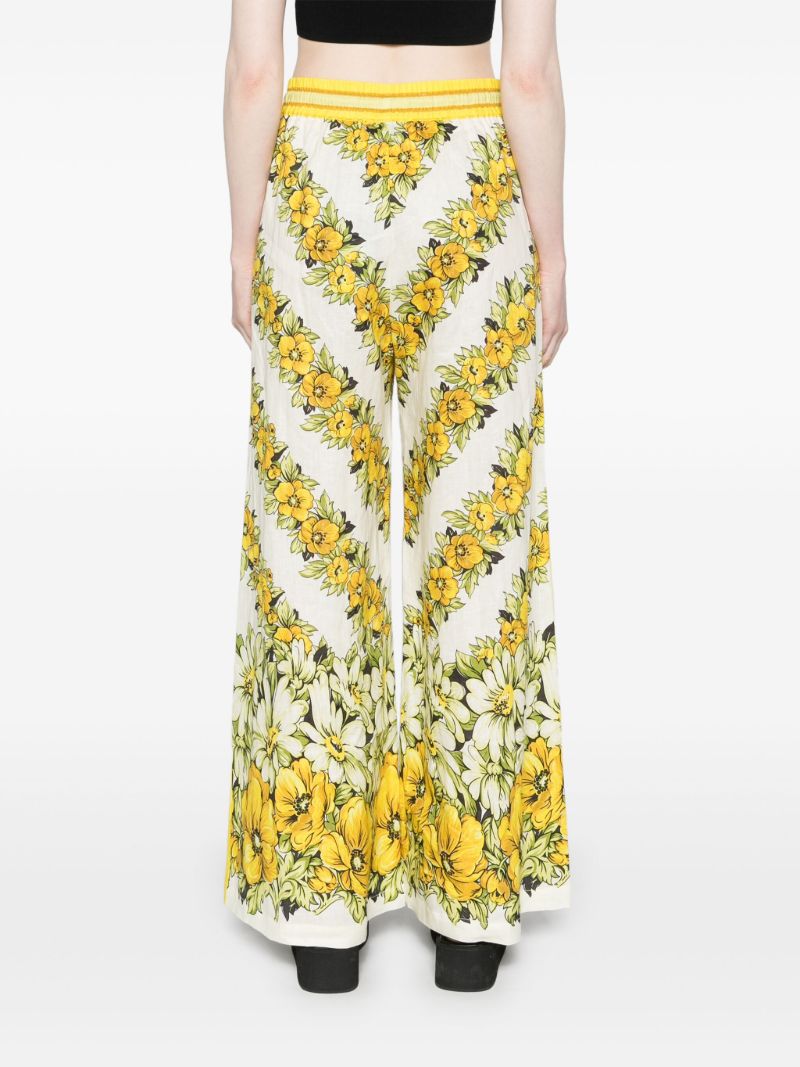 Yellow Gisela Flax Trousers