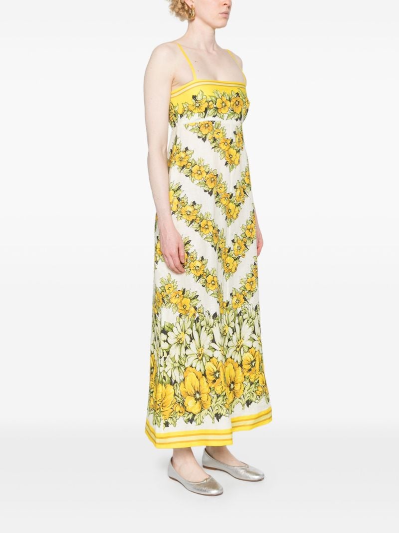 Yellow Gisela Linen Maxi Dress