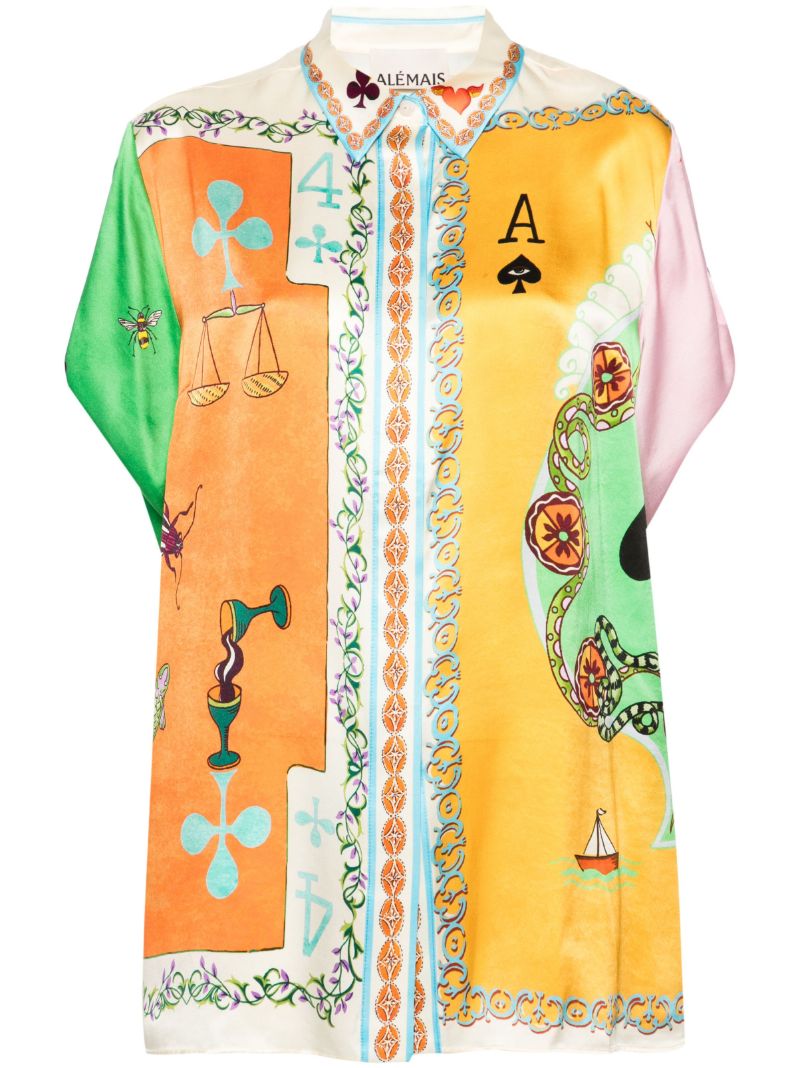 Yellow Rummy Silk Shirt