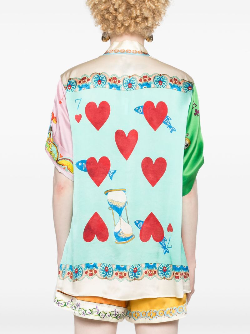 Yellow Rummy Silk Shirt