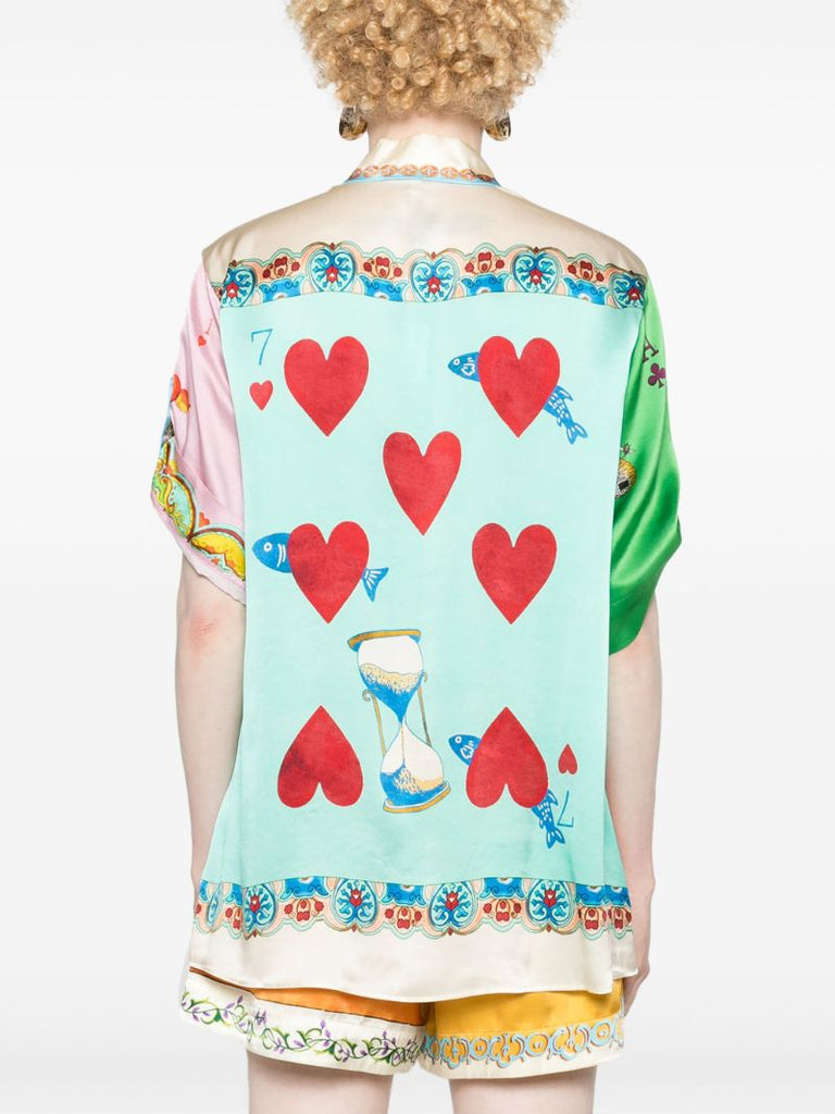 Yellow Rummy Silk Shirt