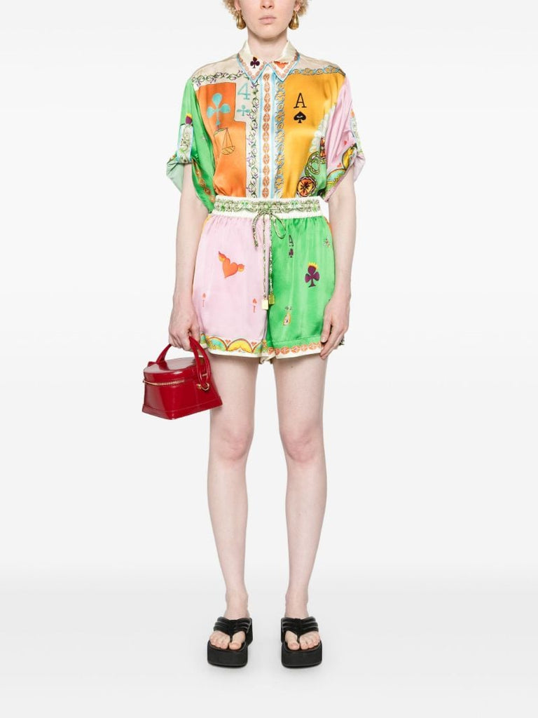 Yellow Rummy Silk Shirt