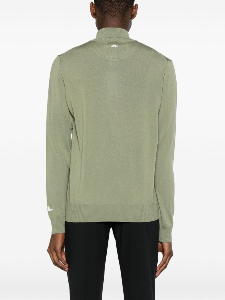 Green Kian Half-zip Jumper