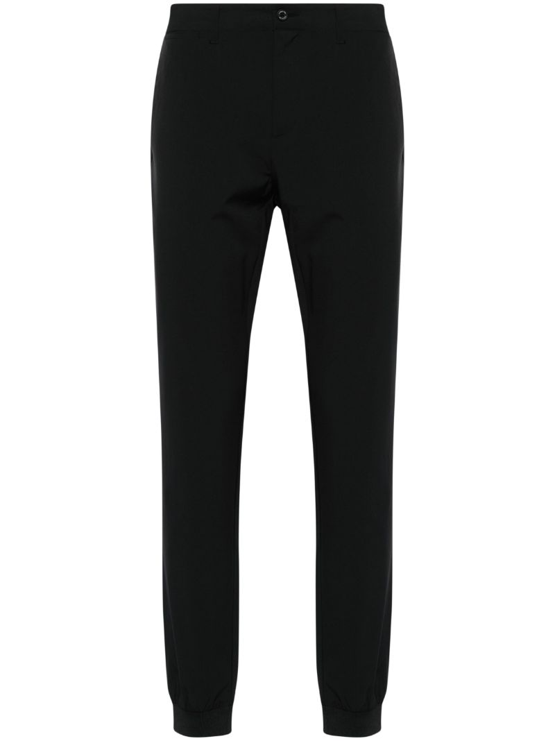 Black Cuff Tapered-leg Track Pants