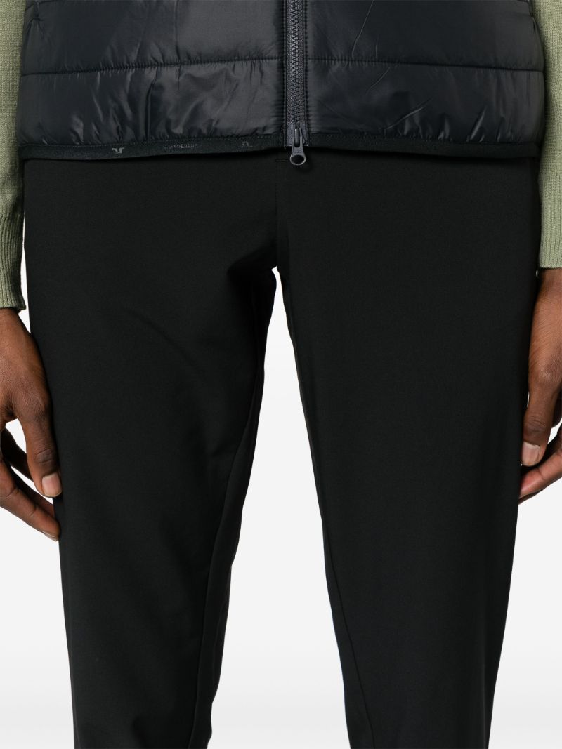 Black Cuff Tapered-leg Track Pants