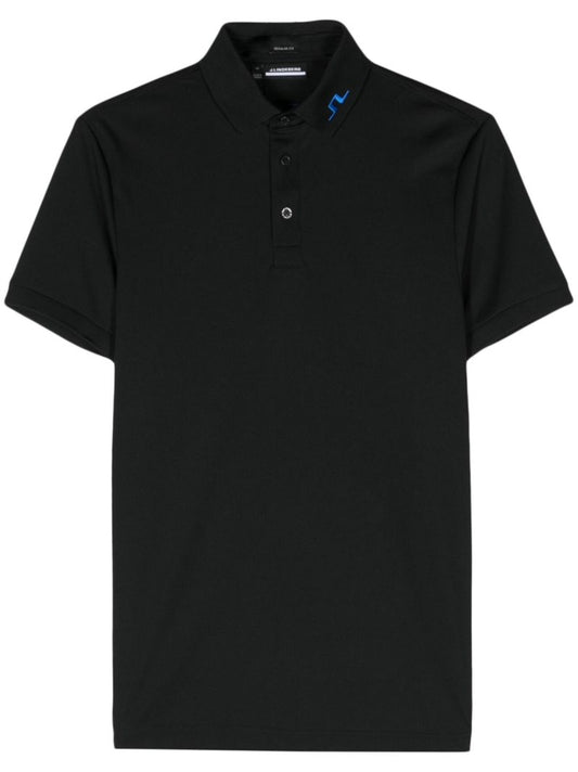 Black Kv Logo-embroidered Polo Shirt