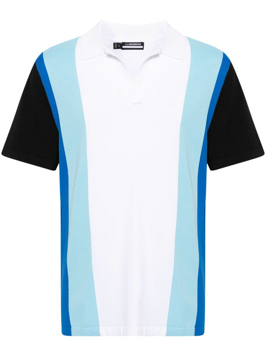 White Learco Knitted Polo Shirt