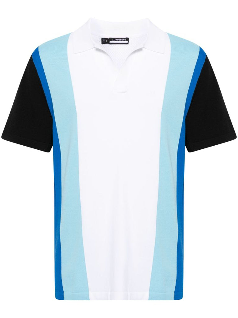 White Learco Knitted Polo Shirt