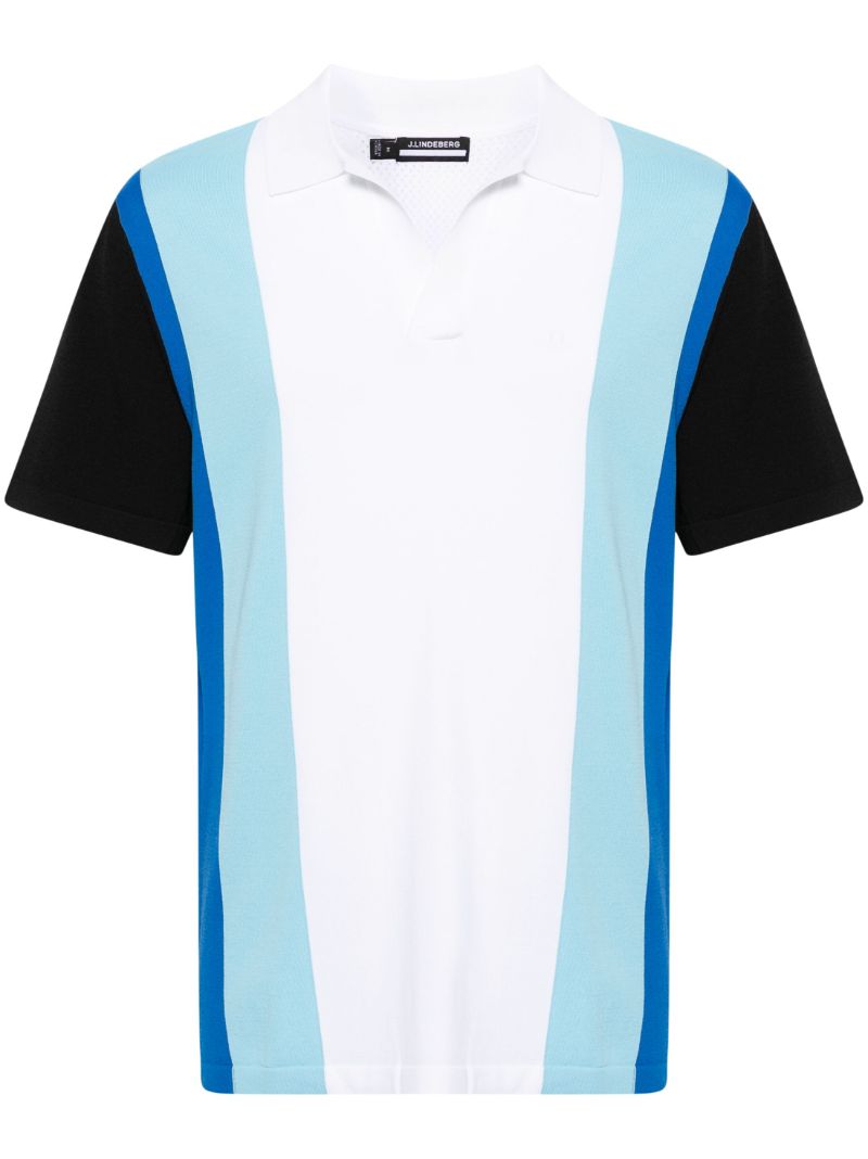 White Learco Knitted Polo Shirt