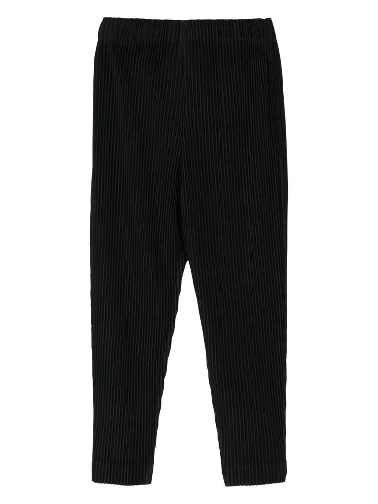 Black Mc February PlissÃ_x0083_Â© Trousers