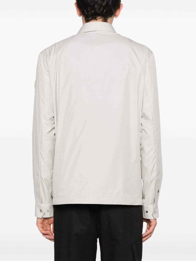 Neutral Piz Logo AppliquÃ_x0083_Â© Shirt Jacket