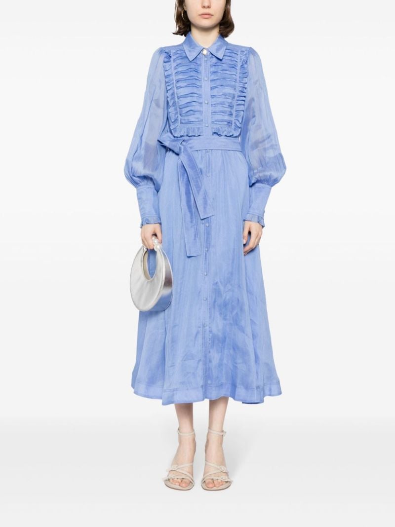 Blue Iris Bib-collar Dress
