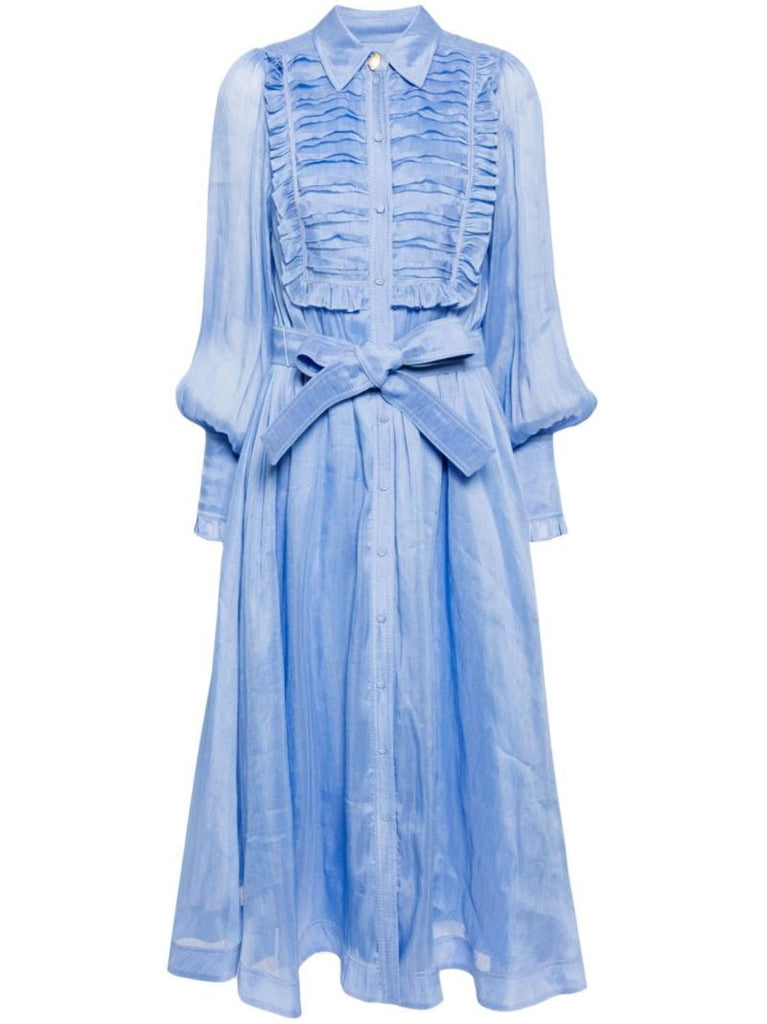 Blue Iris Bib-collar Dress