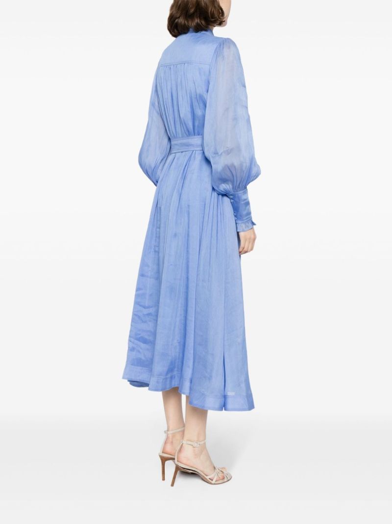 Blue Iris Bib-collar Dress