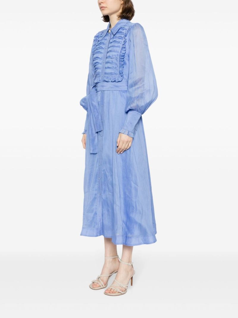 Blue Iris Bib-collar Dress