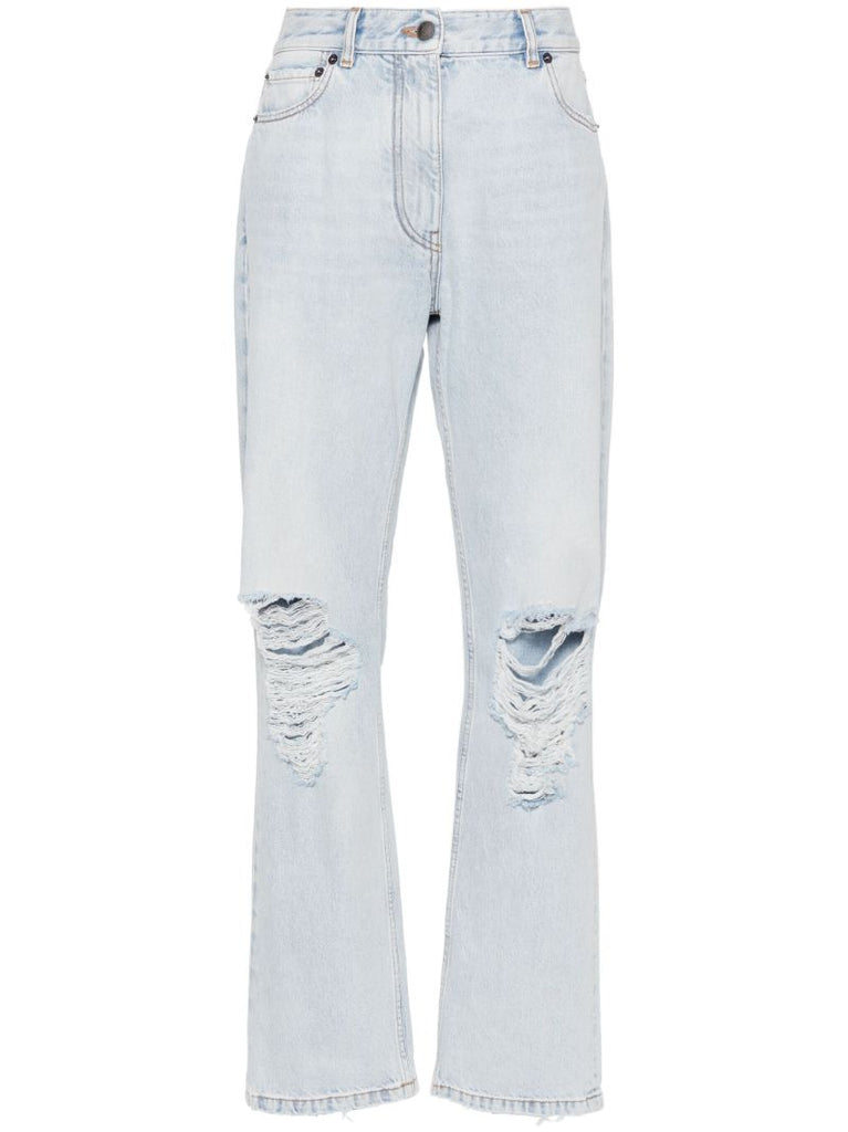 Blue Burty Straight-leg Jeans
