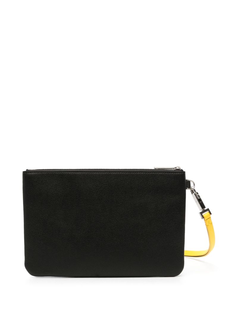 Black Logo Tag Leather Cardholder