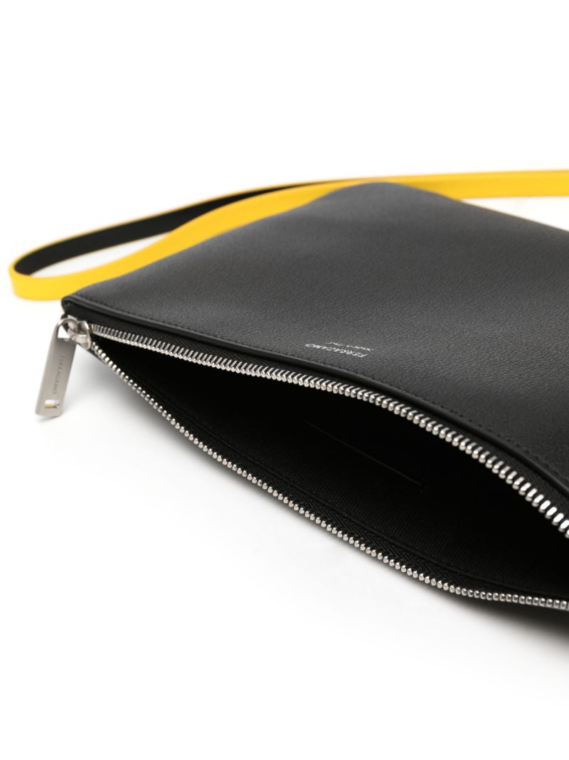 Black Logo Tag Leather Cardholder