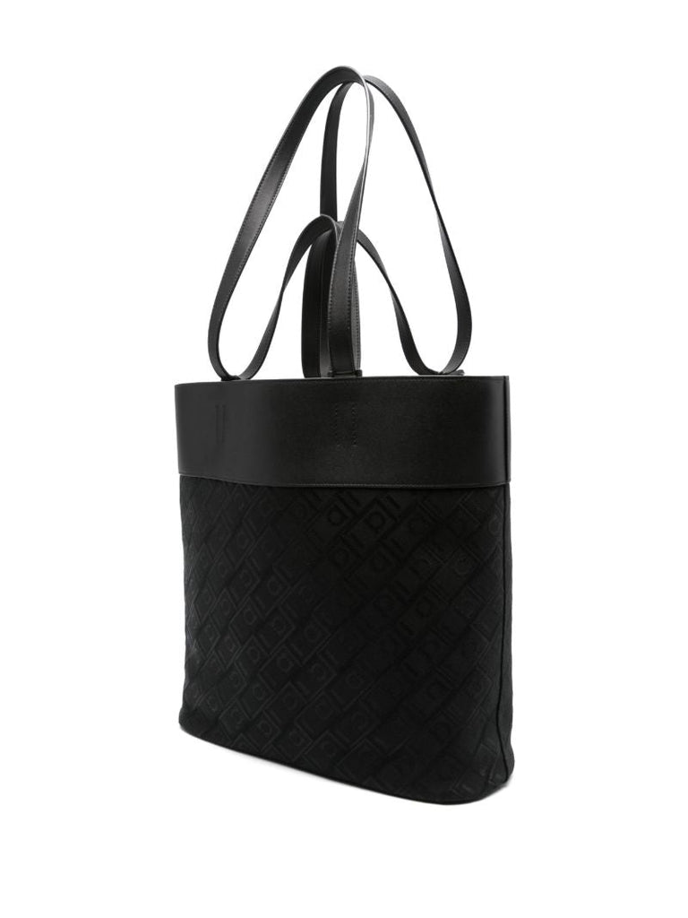 Black Gancini-jacquard Tote Bag