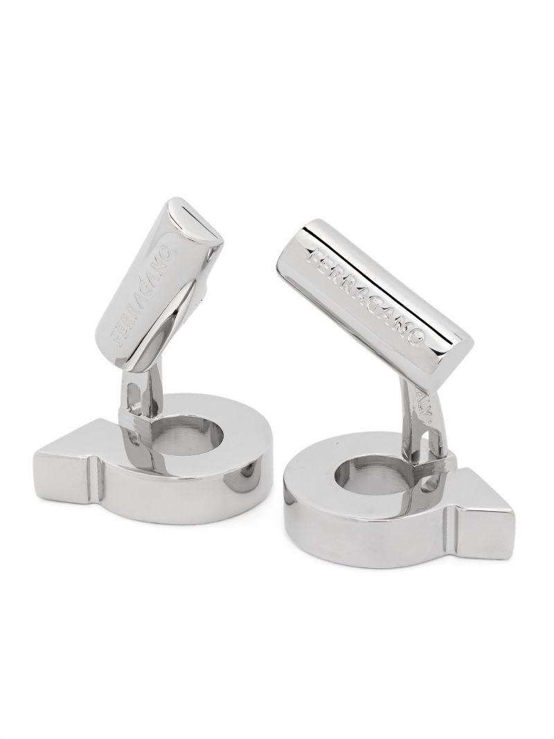 Silver-tone Gancini Cufflinks