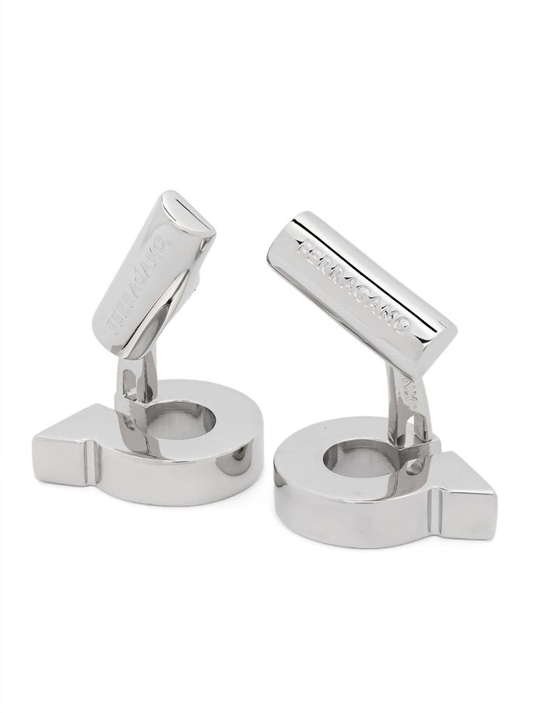 Silver-tone Gancini Cufflinks