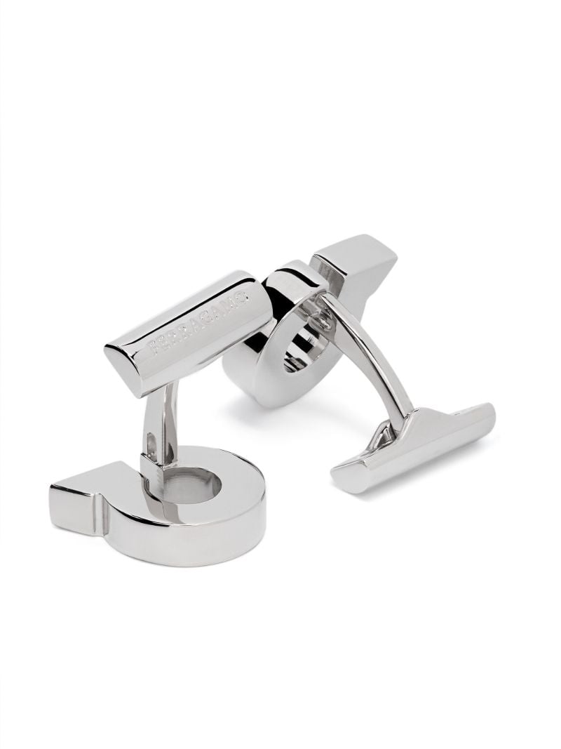 Silver-tone Gancini Cufflinks