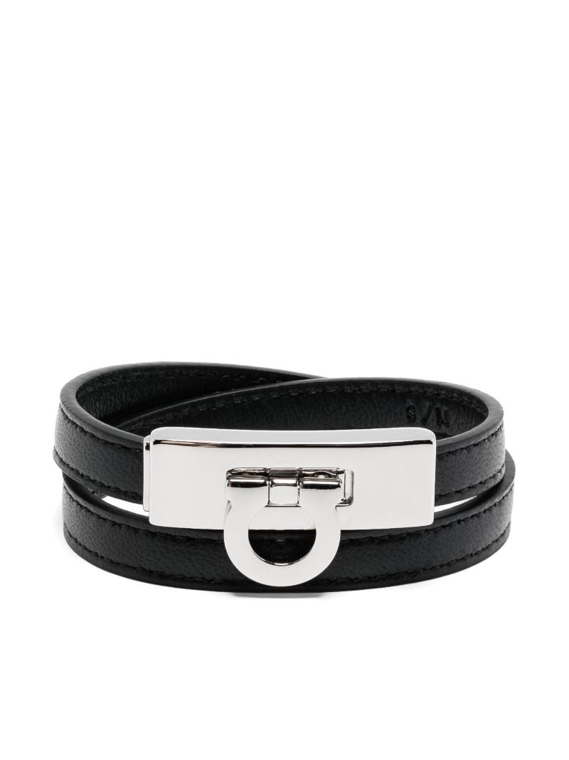 Black Double-loop Gancini Bracelet