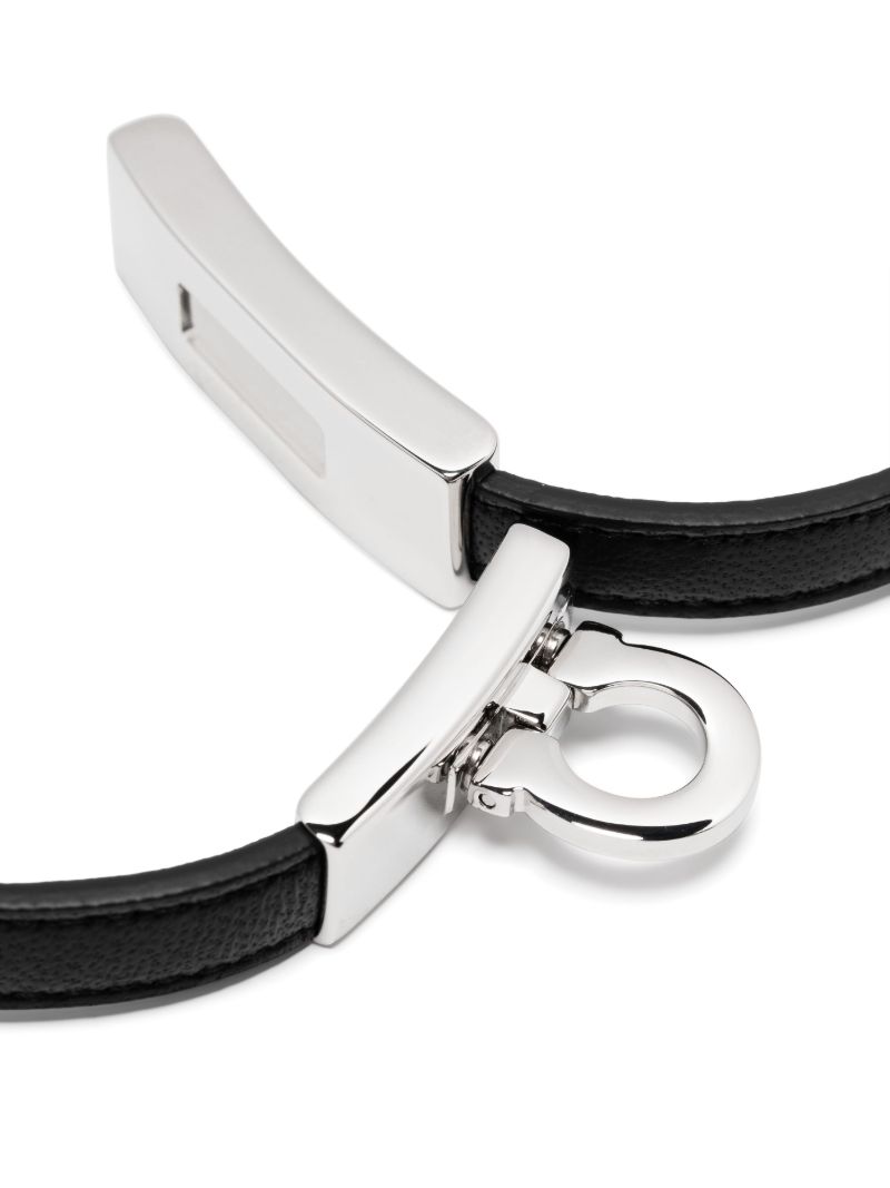 Black Double-loop Gancini Bracelet