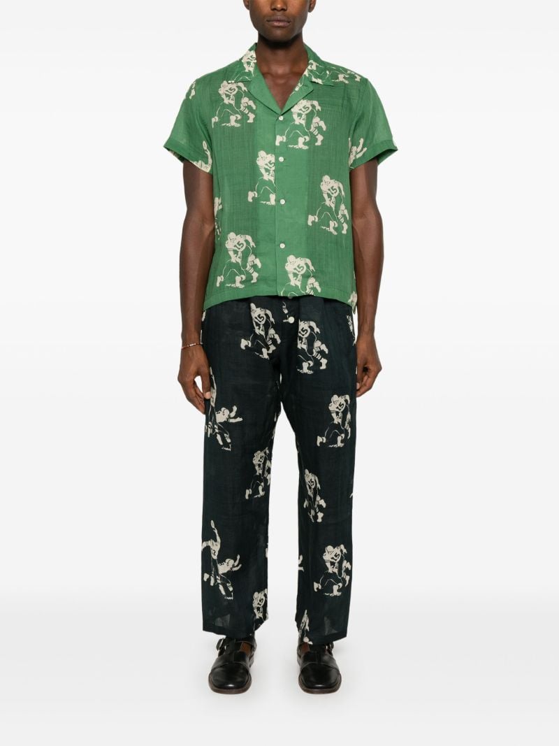 Football Silhouette Pajama Pants