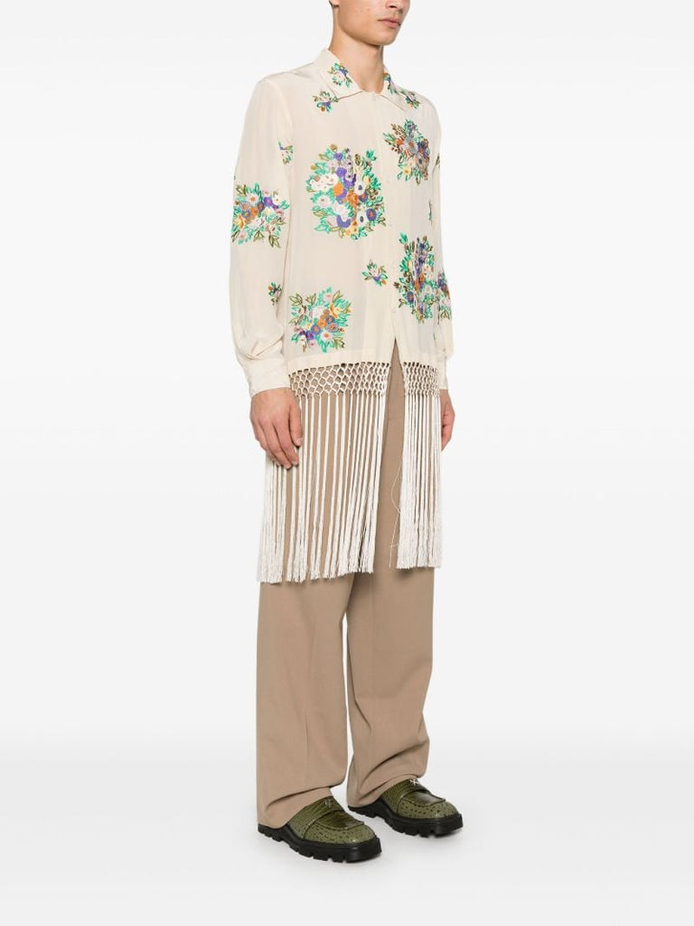 White Flower Language Shirt