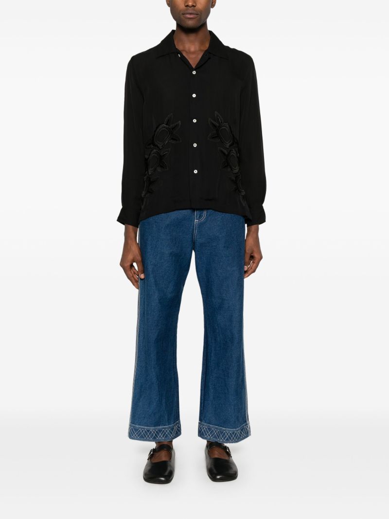 Black Midnight Daffodil Shirt