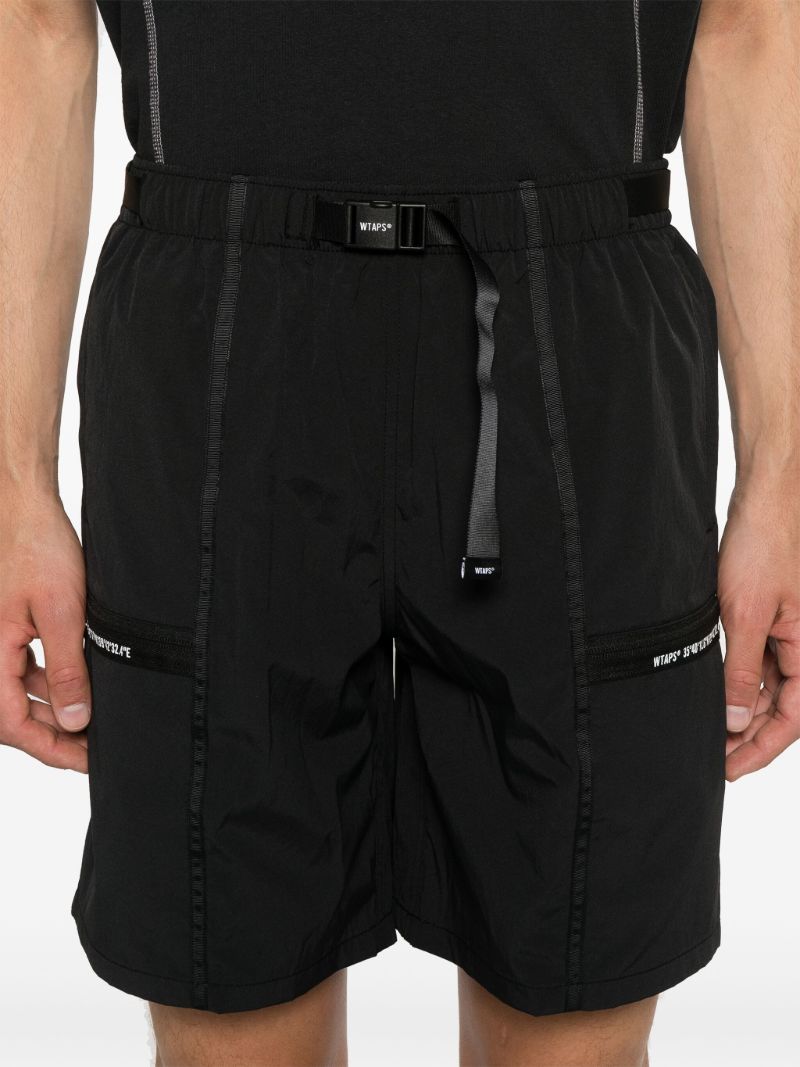 Black Straight-leg Shorts